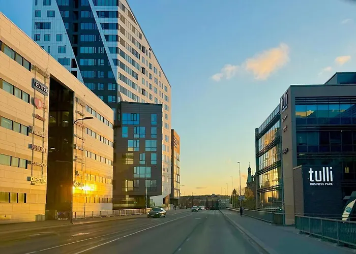 Melkein 100 Nelioetae Tampereen Ydinkeskustassa 公寓
